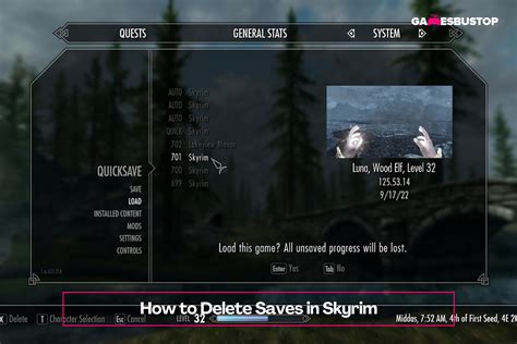 psnprofiles skyrim|Warning about potential broken saves. .